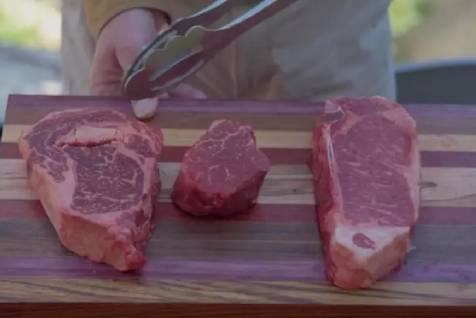 CHOOSING YOUR STEAK BASED ON SHAPE, MARBLING, TEXTURE, AND THICKNESS
